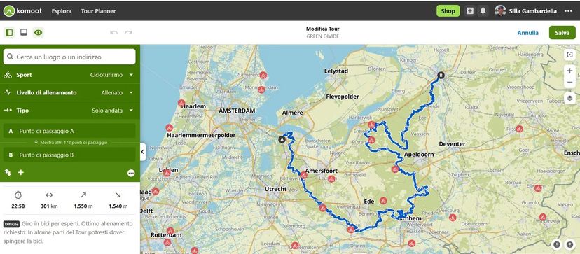 Strava vs Komoot: i software per creare una traccia