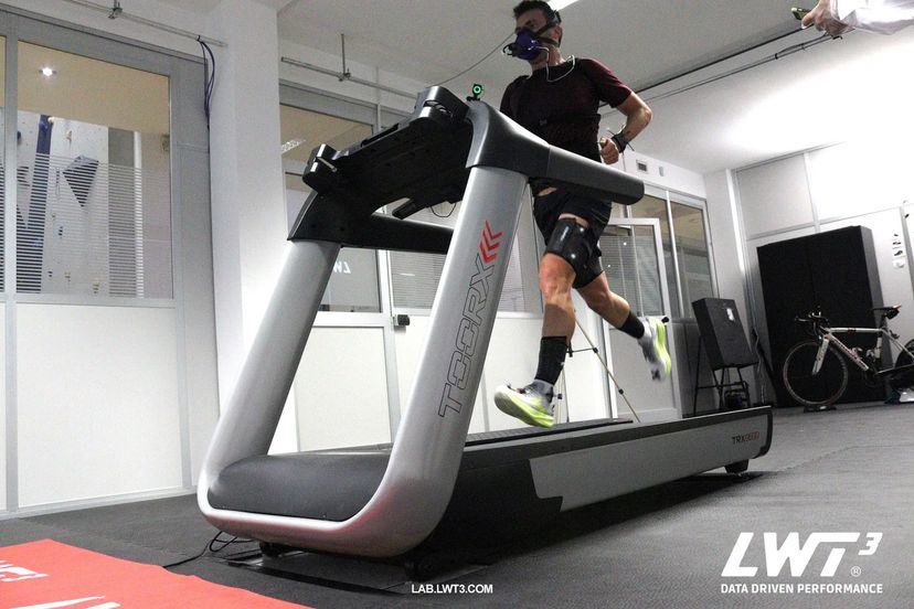 Ivan Risti mentre esegue test per il VO2 Max