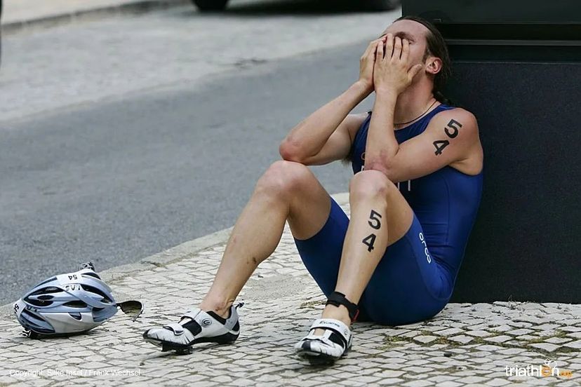 Ivan Risti al termine di una gara di triathlon