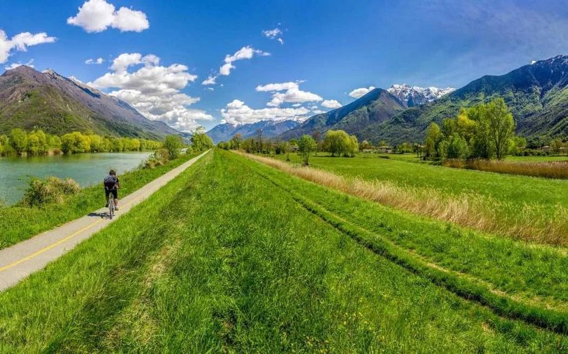 ciclabile da Colico a Bormio sull'Adda
