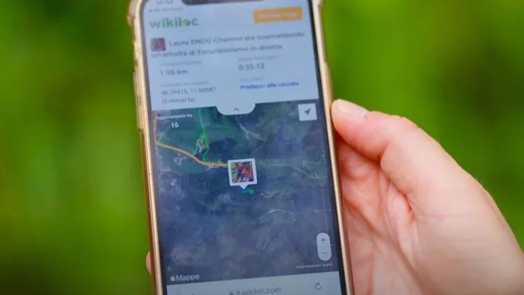 Geolocalizzazione e condivisione posizione Wikiloc 