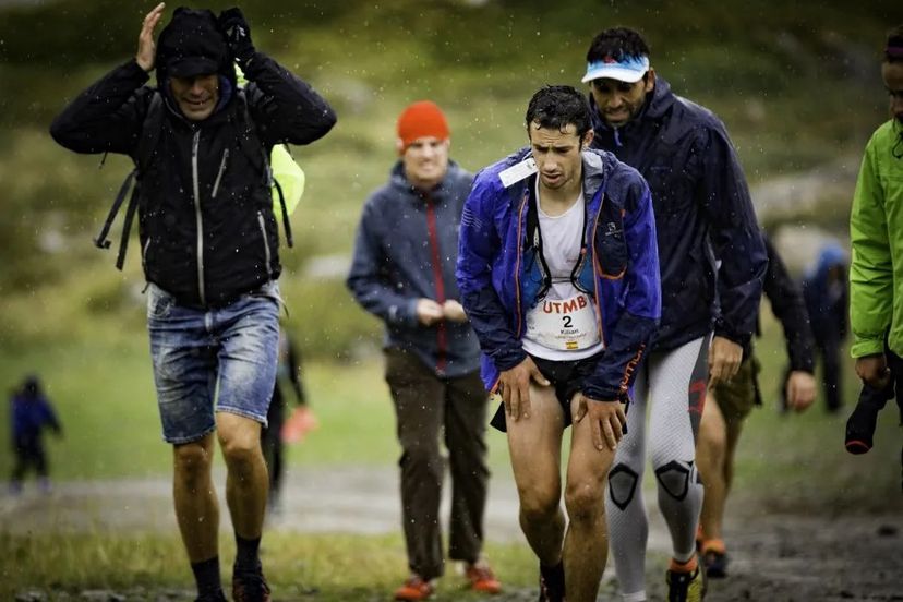 Kilian Jornet durante l'utmb del 2017