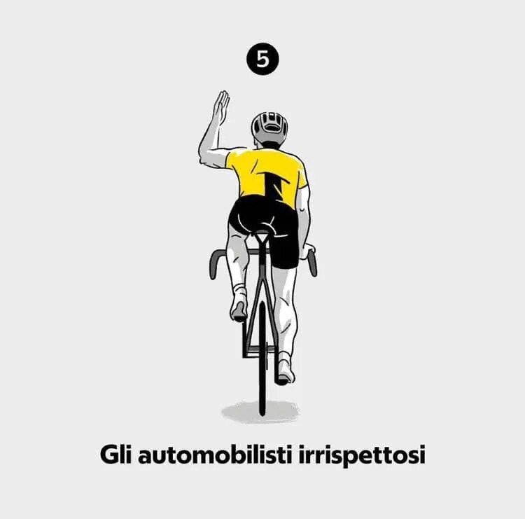 Il codice dei ciclisti, la nostra lingua dei segni