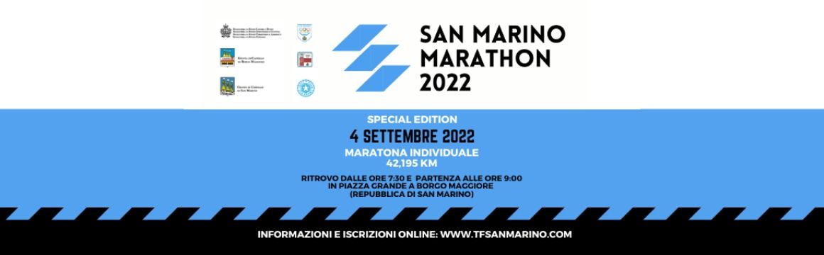San Marino Marathon 2022 - Maratona individuale